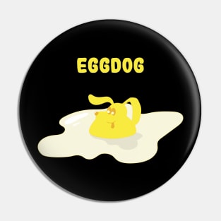 Funny dog as fried egg Pin