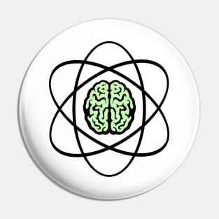 Atomic Nucleus Brain Core Pin