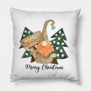 Merry christmas.Christmas gnome Pillow