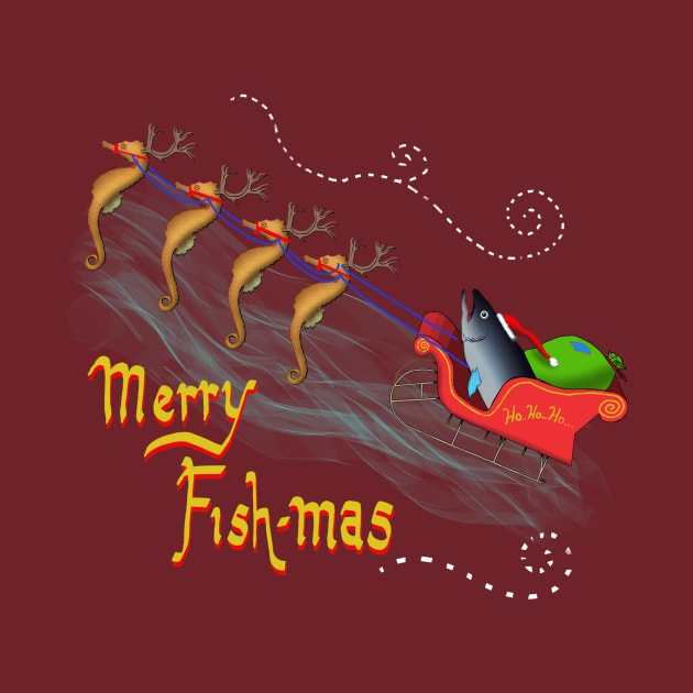 merry fish-mas santa cod! by wolfmanjaq