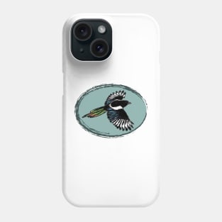 Artwork of an Eurasian Magpie in Flight II Phone Case