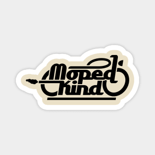 Moped child / moped child (black) Magnet