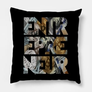 Eternal Entrepreneur : Cash x Bitcoin Pillow