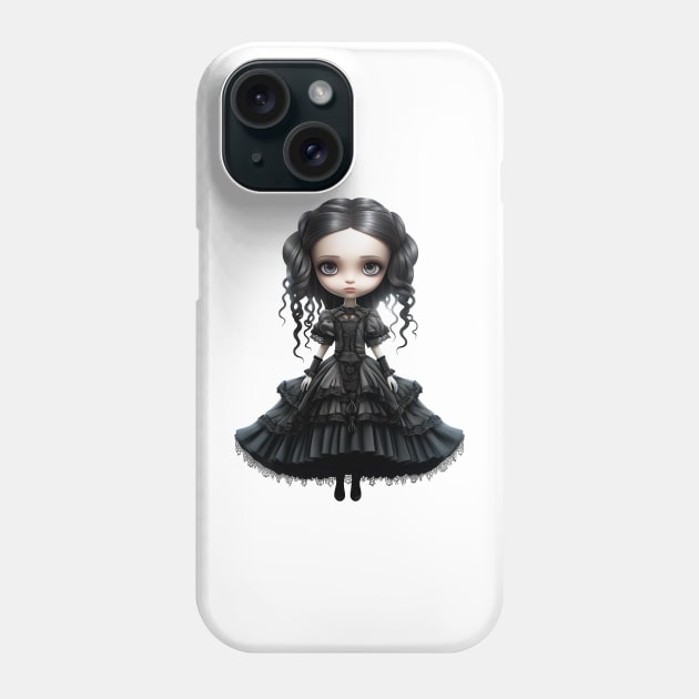 Cute Gothic Girl Phone Case by Sarahmw