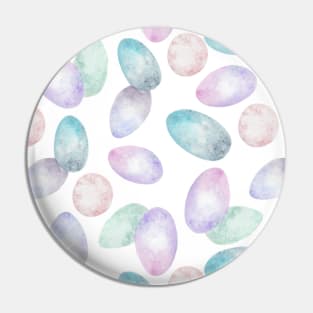 Pastel Eggs Abstract Pattern Pin