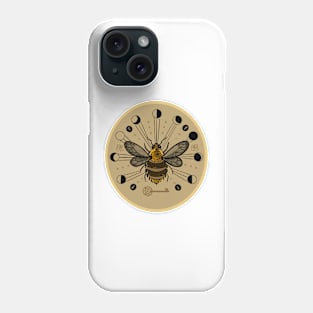 Bee and Moon Phases Phone Case