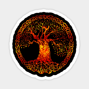 TREE OF LIFE - orange crush Magnet