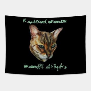 keyboard warrior cat has stuff to say Tapestry