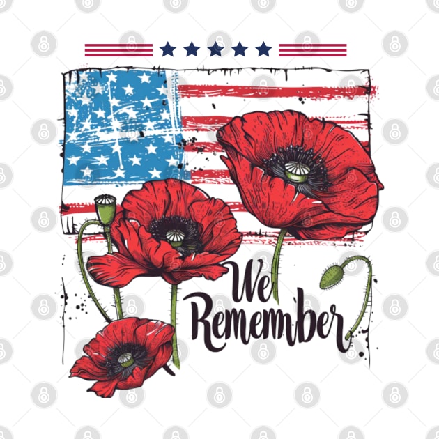 We remember, Memorial Day, American Patriot, Poppy by Pattyld