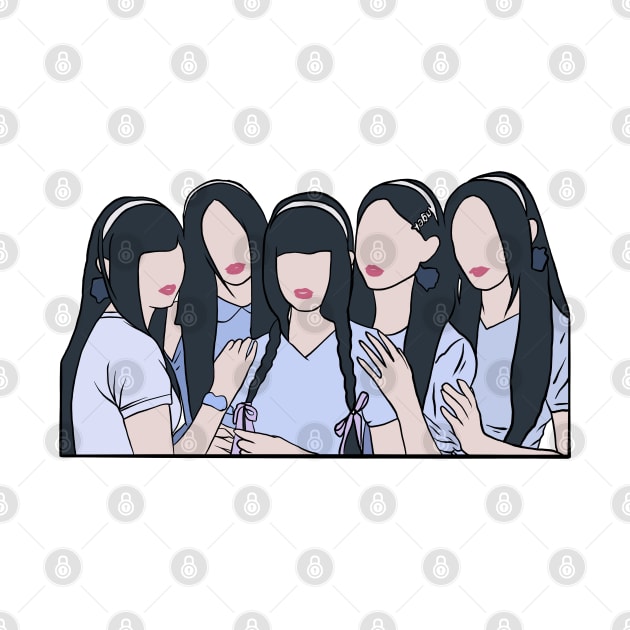 KPOP FAN ART FLAT DESIGN V3 by artbynadia___