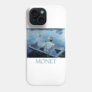 The Blue Rowboat (1887) by Claude Monet Phone Case