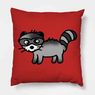 cute raccoon Pillow