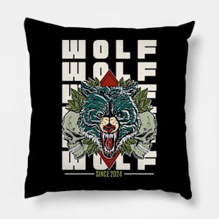 wolf wolf wolf Pillow