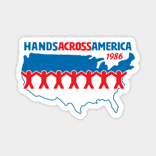 Hands Across America 1986 - Us Magnet