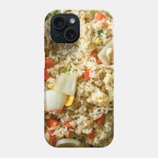 Fried rice textured background Phone Case