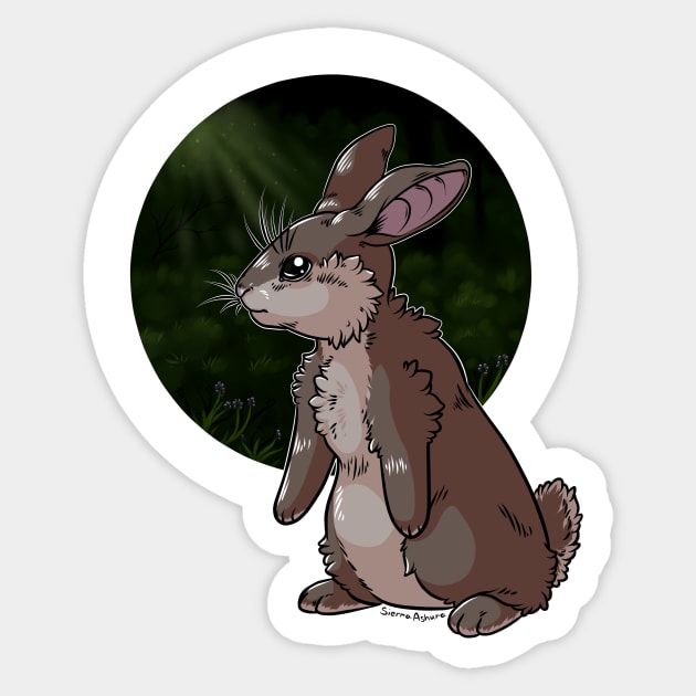 In The Forest Bunny Sticker