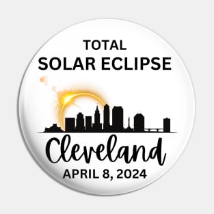 Total Solar Eclipse Cleveland Ohio April 8, 2024 Pin