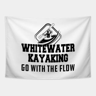 Whitewater Kayaking go with the flow Tapestry