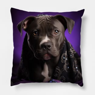 Staffy Elegance Pillow