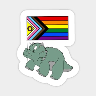 Dinosaur progress flag Magnet