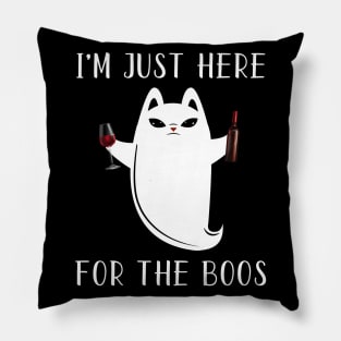 I'M JUST HERE FOR THE BOOS Pillow