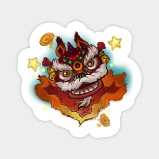 Chinese. DRAGON. Red. Magnet