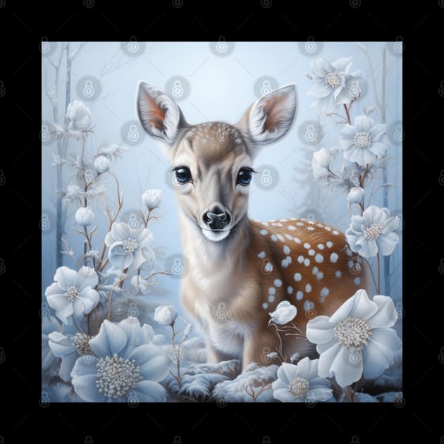 Deer In Forest by Enchanted Reverie