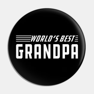 Grandpa - World's best grandpa Pin