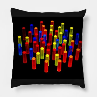 Colorful glow abstract Pillow