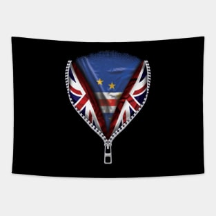 Cape Verdean Flag  Cape Verde Flag zipped British Flag - Gift for Cape Verdean From Cape Verde Tapestry