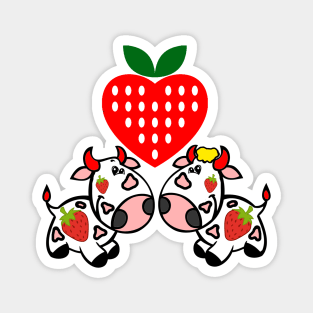 strawberry cow 1 Magnet