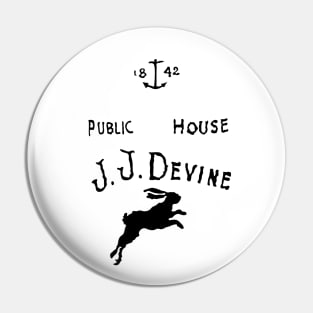 JJ Devine Public House Logo II Pin