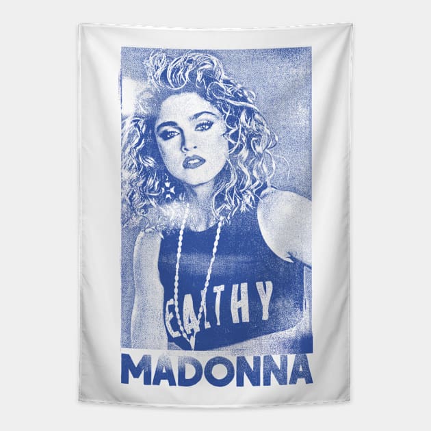 Madonna // Original 80s Vintage Faded Style Design Tapestry by DankFutura