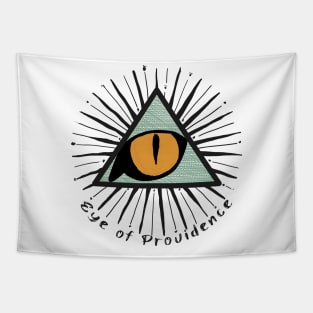 Cat eye - the eye of providence Tapestry