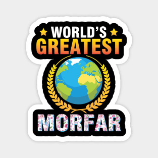 World's Greatest Morfar Happy To Me Mother Father Dad Mommy Magnet