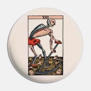 Vintage Tarot Card The Death Pin