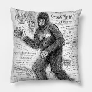 Stoneman Bigfoot Study Pillow