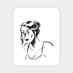 Woman portrait Magnet