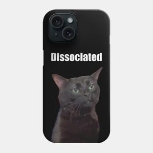 Dissociated cat meme Phone Case