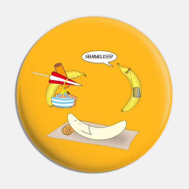 Prudish banana Pin by shackledlettuce