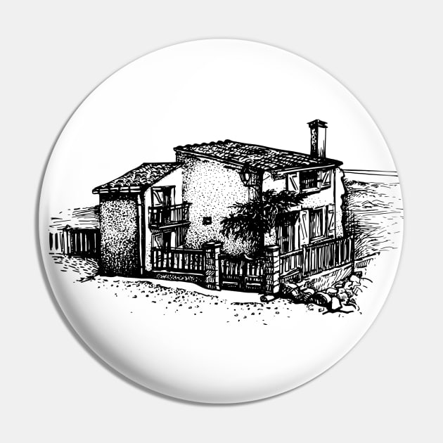 Country house Pin by ElizabethArt