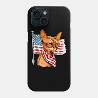 Independence Day Cat Phone Case