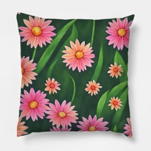 Pink Daisies Pillow