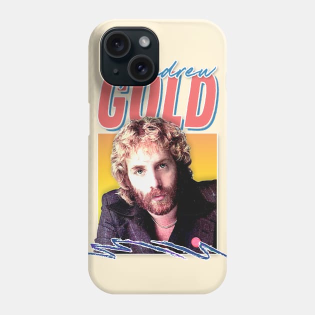 Andrew Gold / Reto 80s Style Fan Design Phone Case by DankFutura