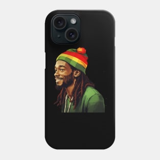 Rasta African Man, Rastafarian Phone Case