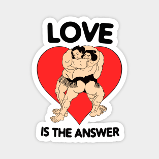 LOVE IS THE ANSWER Magnet