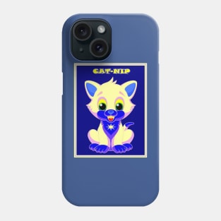 CAT-NIP Cartoon Comic Feline Psychedelic Print Phone Case