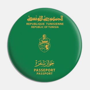 Tunisia passport Pin