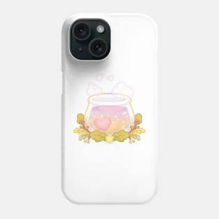 Halloween Love Potion Brewing in a Cauldron Phone Case