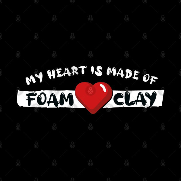 Foam Clay Heart by YelloCatBean